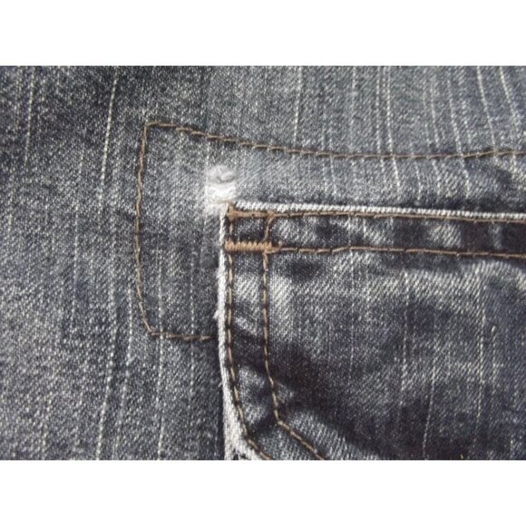 Jean Cargo Shorts Mens 42 x10"inseam Denim paint distressed Y2K Dad - Picture 12 of 13